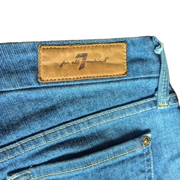 7 For All Mankind Sexy Classic skinny blue denim ankle jeans W27 L27.5 - Picture 7 of 10